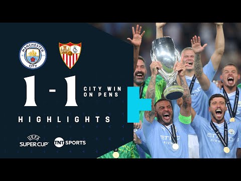 A THRILLING Penalty Shoot-Out | Man City v Sevilla | Super Cup | Highlights