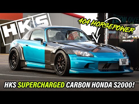 HKS SUPERCHARGED CARBON 404HP HONDA S2000!! - (GO JAPAN)