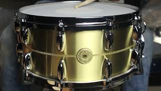 Video thumbnail for Gretsch USA Custom 6.5x14 Bell Brass Snare Drum by The Drum Shop - Portland, Maine