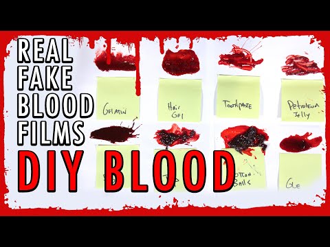 DIY FAKE BLOOD | Blood Recipe, Gel Blood, Textures | Real Fake Blood Films