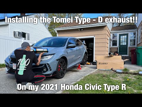 Unboxing and Installing the Tomei Type - D Exhaust for my FK8 Type - R!!