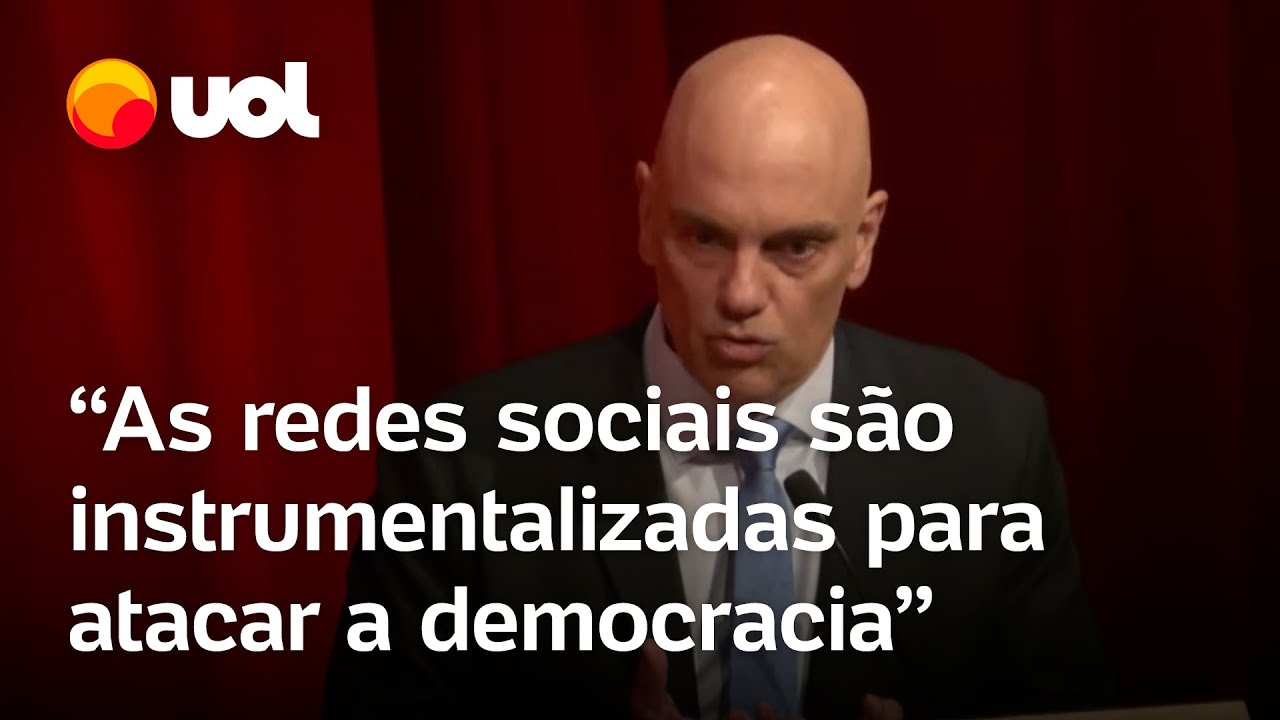 Moraes não cita Elon Musk, mas diz que redes sociais 'são instrumentalizadas para atacar democracia'