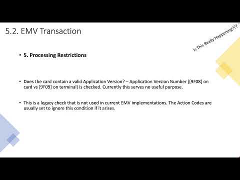17-EMV Acquiring_EMV Txn_5/14 (Processing Restrictions) - Understanding EMV