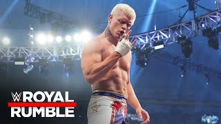 Cody Rhodes celebrates his Royal Rumble win: WWE R