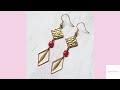 Blue Swarovski Hoop Earrings Gold Bijoux by Anne