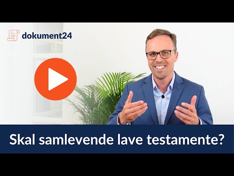 Skal samlevende lave testamente?