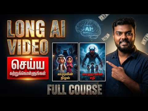 🔴Free AI Video Generator Tamil | Long AI Story Video உருவாக்குவது எப்படி on Mobile|Full Free Course
