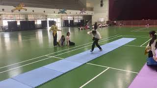 2025/1/23，#永安國小 寒訓。#盧宥安，#側空翻（蠻子）練成😍