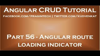 Angular route loading indicator