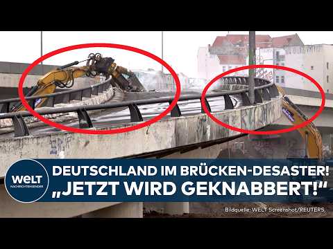 Video Thumbnail: RINGBAHNBRÜCKE: "Knabberer" zerlegen Berliner A100 Brücke! Heftige Zahlen rund um deutsche Brücken!