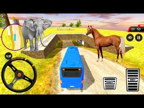 US Police offroad Coach Bus #8 - Uphill Driving Simulator New - Android Gameplay