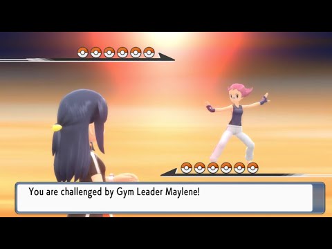 Pokémon Brilliant Diamond - Gym Leader Maylene Rematch (Set mode, no items)