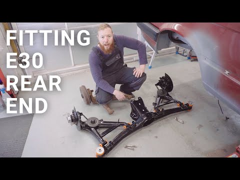 BMW E30 Rear Subframe, Trailing Arms, Prop Shaft & Differential Assembly + New Poly Bushings | 022