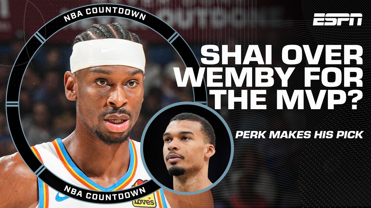 Perk says Shai Gilgeous-Alexander has his MVP vote over Victor Wembanyama 👀 | NBA Countdown