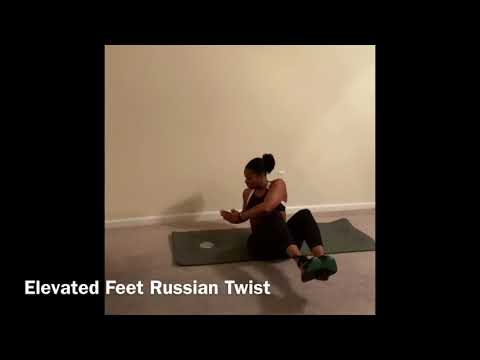 Elevated Feet Russian Twist (w)