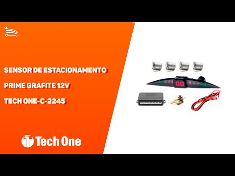 Sensor de Estacionamento Prime Grafite 12V - Video