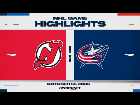 NHL Highlights | Devils vs. Blue Jackets - October 13, 2025