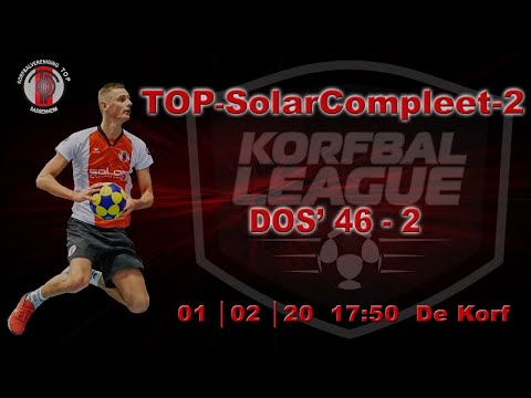 TOP/SolarCompleet 2 tegen DOS'46 2, zaterdag 1 februari 2020