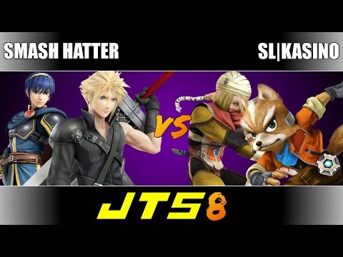 JTS8 Smash Hatter (Cloud, Marth) vs SL|Kasino (Fox, Sheik) Round 1 Winners