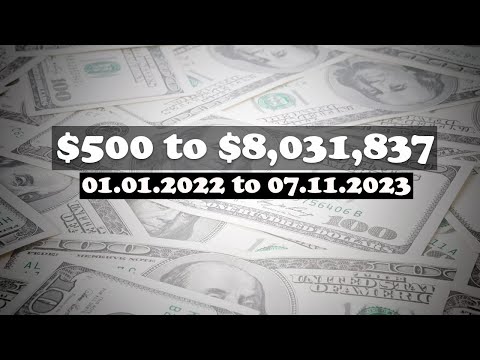 Real Forex trading $500 to $8031837 from 01.01.2022 to 08.11.2023