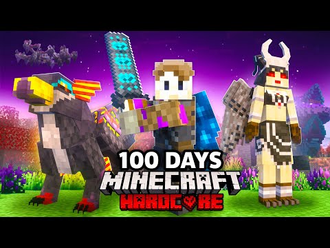 I Survived 100 Days in DARK FANTASY Minecraft Hardcore!