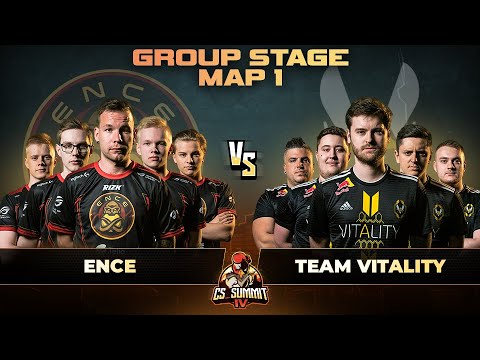 ENCE vs Vitality, Map 1 Overpass - cs_summit 4: Group Stage