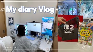 【vlog】トモコレ発売日にSwitch2を買った日🎮 社会人の数日間☕️ 🧸