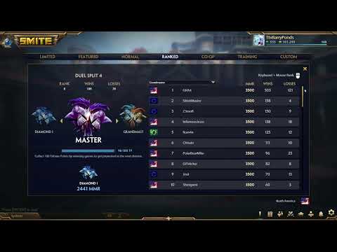 SMITE Masters Duel Tier list Patch 9.9