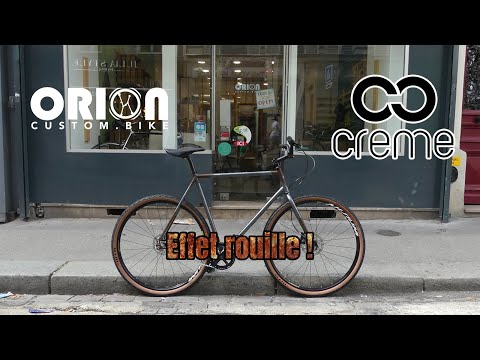 CUSTOM PAINT | Creme Cycles | How to paint a bike dark metal gray with Rust FX