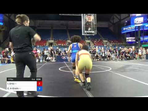 117 Lbs Round Of 32 - Isabell Ortiz, Kansas Vs Evelyn Holmes-Smith, Alabama 4080