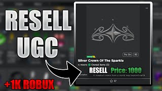 How To Resell Roblox Limited UGC For PROFIT! 🤯(Make Free Robux 🤑)