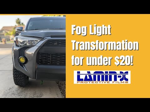 CHEAP Fog Light TRANSFORMATION! - Lamin-X