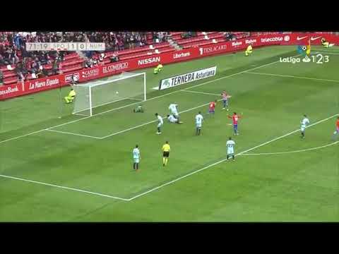 Golazo de Jony jugador del Sporting  de Gijón