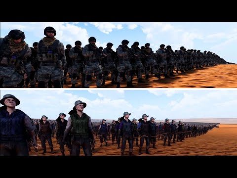 150,000 MODERN SOLDIERS VS 1,000,000 MEDIEVAL ARCHERS | Ultimate Epic Battle Simulator 2 | UEBS 2
