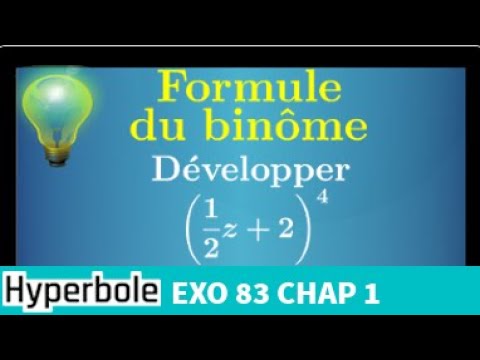 Newton's binomial formula • Know how to apply it to develop • Terminale Option Maths Expertes