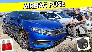 HONDA CIVIC AIRBAG MODULE FUSE LOCATION, SRS AIR BAG FUSE 2016 2017 2018 2019 2020 2021