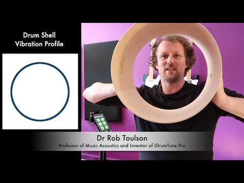 Drum Shell Vibration and Drum Tuning by Professor Rob Toulson with IDrumTune Pro Analysis  - Part 1