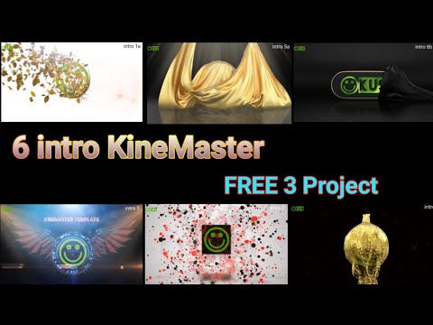 6 intro KineMaster - Lá rơi - đổ nước - hạt vỡ - lụa vàng - bạc - trắng - vỗ cánh 