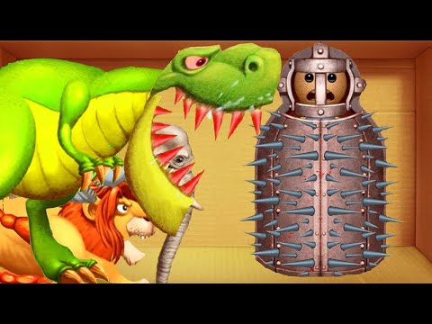 DINOSAUR ANIMALS vs SPINES IRON MAIDEN HORROR - KICK THE BUDDY