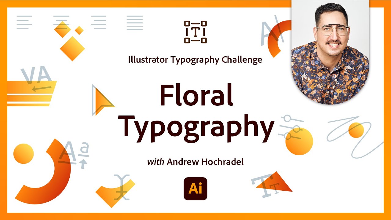 Floral Typography | Illustrator Typography Challenge
