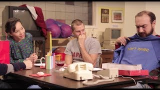 Scene from Miles for Mary: Secret Santa video