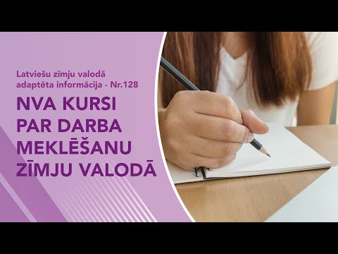 Video ziņas Nr. 128 “NVA kursi par darba meklēšanu zīmju valodā”
