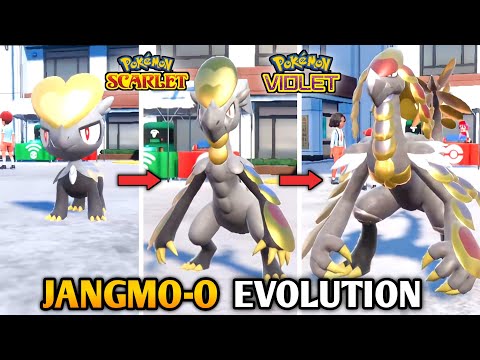 Jangmo-o Evolve Into Hakamo-o & Kommo-o In Pokemon Scarlet & Violet : The Teal Mask DLC
