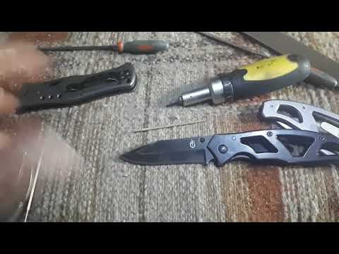 modified two Gerber Paraframe knives