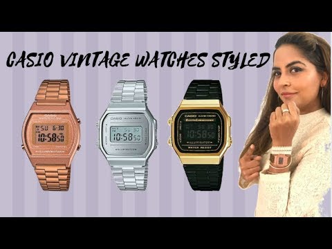 Retro vintage casio watches