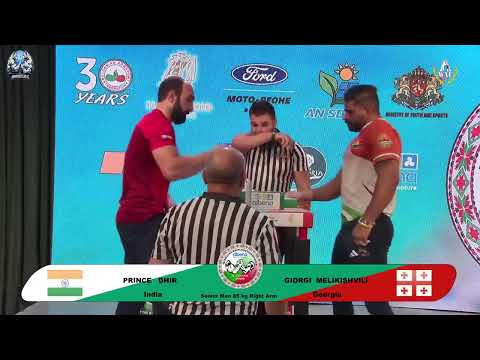 Prince Dhir vs Melikishvili Giorgi | Up to 85 kg | XLVI WORLD ARMWRESTLING CHAMPIONSHIP | 2025