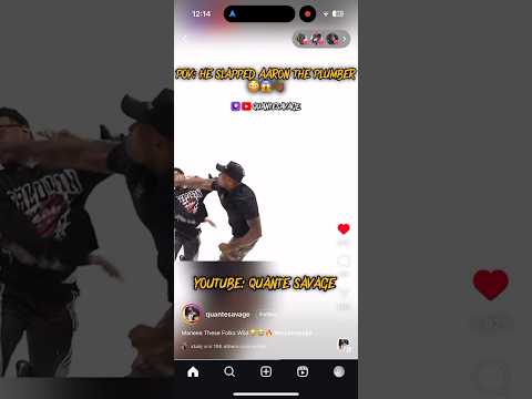 AARON THE PLUMBER FIGHT AFTER GETTING SLAPPED👀#viral #trending #20vs1 #aarontheplumber #fight #slap