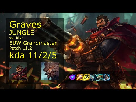 Graves vs Udyr Jungle - EUW Grandmaster 11/2/5 Patch 11.2 Gameplay