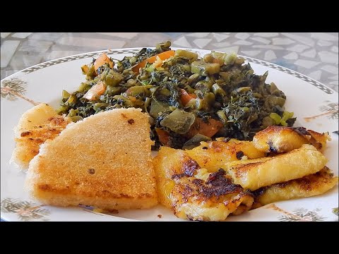Jamaican Callaloo 🇯🇲 with Bammy & Plantain