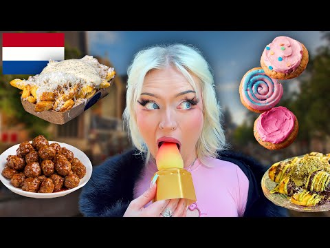 German Girl tries the most VIRAL food spots in Amsterdam (surprising outcome)